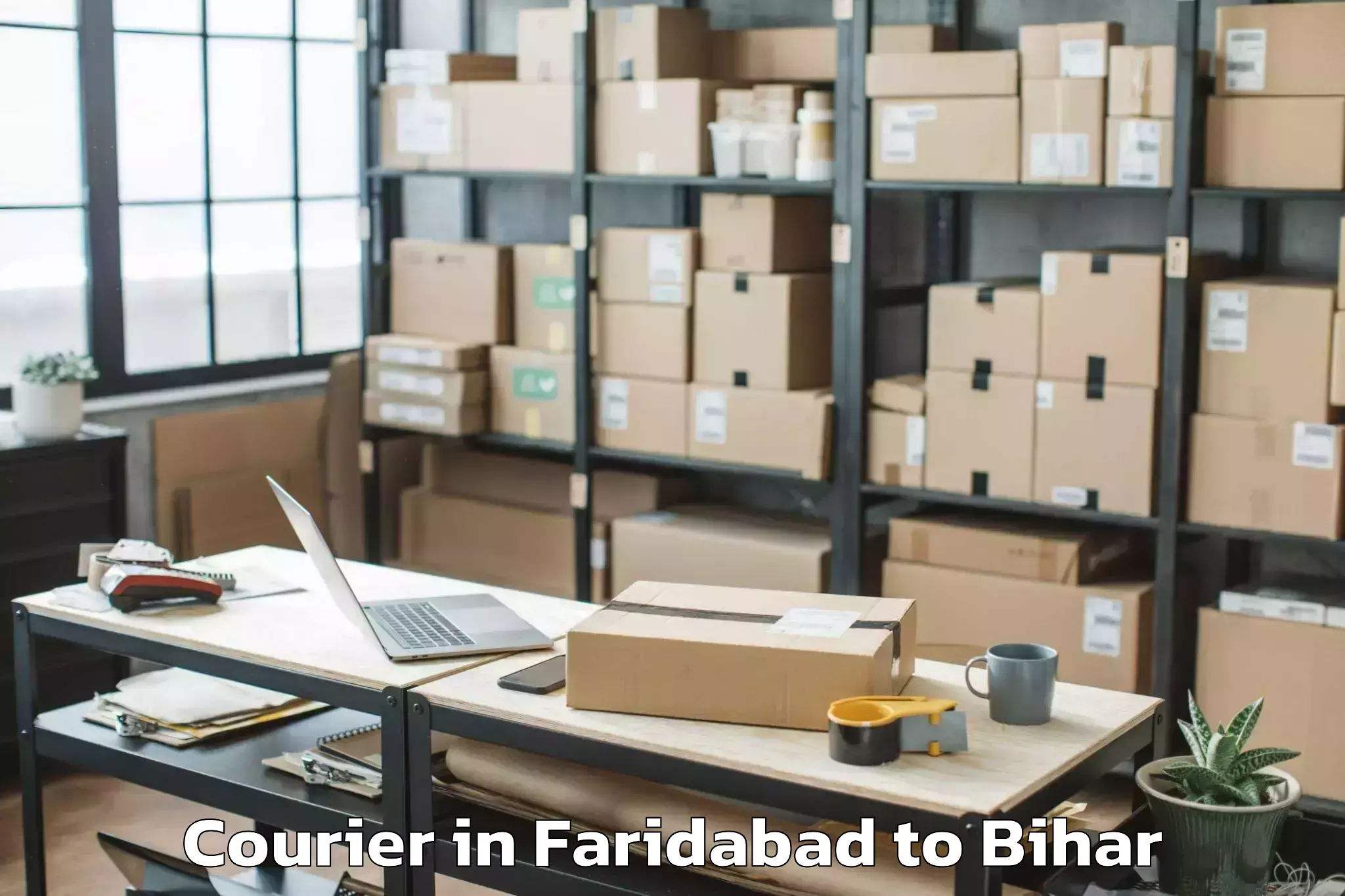 Book Your Faridabad to Garkha Courier Today